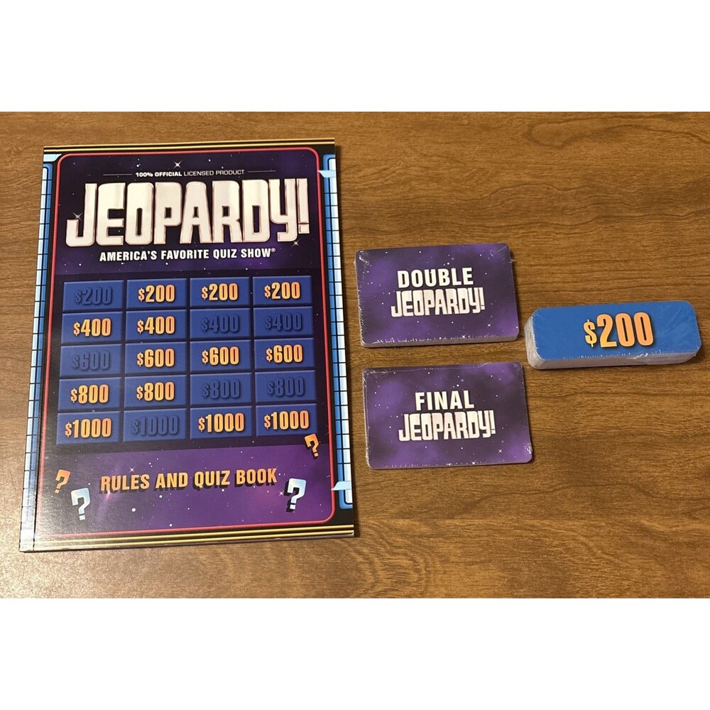 Jeopardy Quiz Show Game Double & Final Challenges Rule/Puzzle Book *COMPLETE*